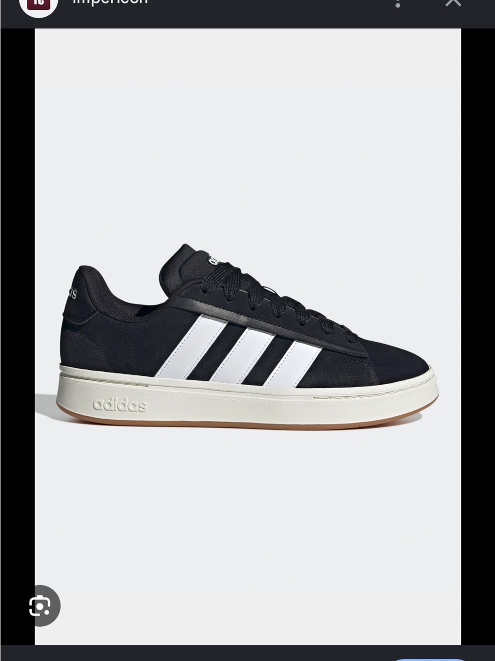 adidas Grand Court Alpha women’s Sneakers in Black and White